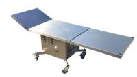 Table funéraire réfrigérée 60cm, pieds escamotables