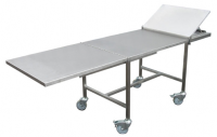 Table funéraire de présentation sans froid, pieds rabattables