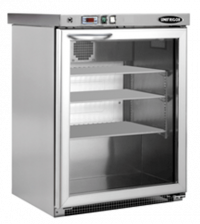 Armoire réfrigérée (+1°/+15°C) vitrée 140L - Inox