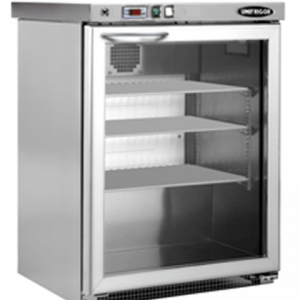 Armoire réfrigérée (+1°/+15°C) vitrée 140L - Inox