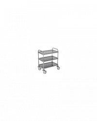 Desserte inox roulante 3 niveaux