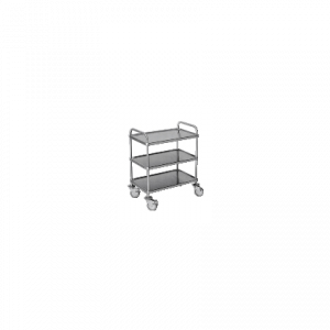 Desserte inox roulante 3 niveaux
