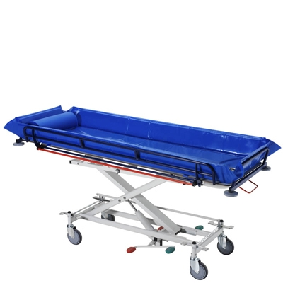 chariot de douche avec matelas